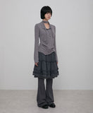 3-Layered Ruffle Skirt Pants