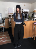 Zeta Cargo String Wide Banding Pants