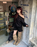 Meville Buckle Strap Psy-High Boots