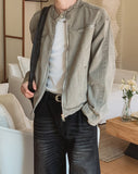 Fade Vintage Denim Biker Jacket