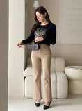 Eve Semi Bootcut Cotton Pants