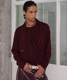 Drape Scarf T-shirt
