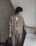 Rodina Two-Tuck Semi Wide Slacks