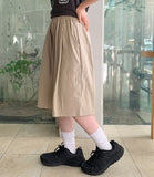 [unisex] Dinning pin tuck banding linen bermuda pants - Linen50
