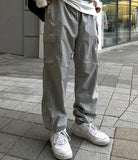 Nylon Cargo Jogger Pants