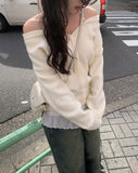 Sheese Holter Off Shoulder Loose Fit Knit