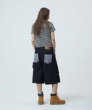 BERMUDA CHECK POCKET DENIM SHORT