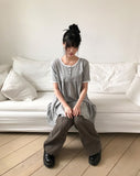 Dason Henley Neck Short Sleeve One Piece