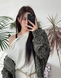 Kend Zipper Ribbed T-shirt