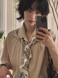 Bandana scarf half shirt