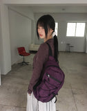 [With mini pouch] Kajon Gorpcore Check Nylon Mesh Backpack