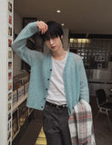 [LANARCH] Mohair Blend Crop Cardigan