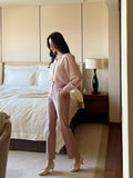 Easy Fit Banding Straight Slacks Pants