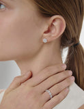 Essence Silver (W) Moissanite Eclat Earrings