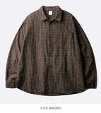 JM Prezel Overfit Check Shirt