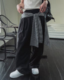Mir layered long shirt slacks