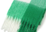 Logo Embroidery Big Check Bold Long Muffler