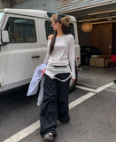 Ut cut layered two-way long sleeve