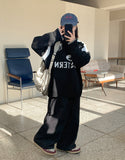 [unisex] Kaloff Sporty Lettering Over Knit