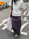 [BAONHAUS] Podenne Printed Crop Short Sleeve Tee