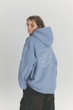 Cloud Cat Embroidered Hoodie