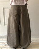 Sweden Curved Cotton Pants
