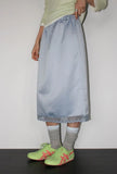 LILY SATIN MIDI SKIRT