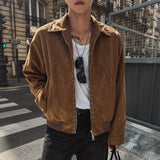 Ramon suede blouson jacket