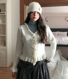 Vien Frill Knit Cardigan