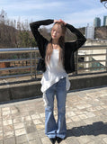 Myou V-neck See-through Button Cardigan