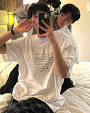 In-out lettering short sleeve tee