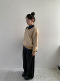 Titz Fleece Slit Banding Wide Pants