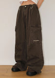 DEEP-DYED PARACHUTE PANTS