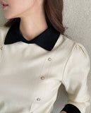 Tias Double Button Collar Knit