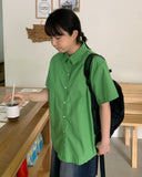 Praki Color Basic Over Short Sleeve Shirt