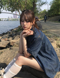 Coser Tencel Western Short Sleeve Denim Shirt