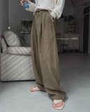 Martin cool linen two-tuck pants