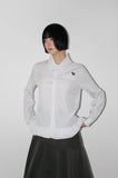 BLOOM FRILL STRIPE SHIRT