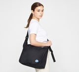 Sky Blue Cloud Smile Embroidery Cross Curved Messenger Bag
