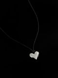 Cinder heart string necklace