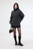 Aini half zip-up turtleneck