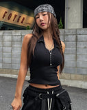 Lucy Stud Collar Halter Sleeveless