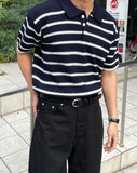 Burts Stripe Collar Knit