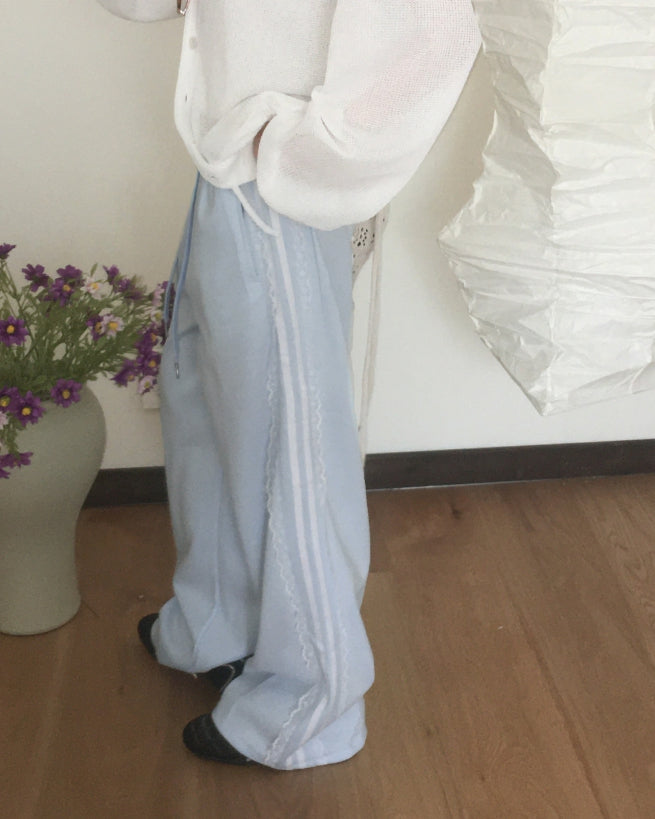 【WONDER WONDER】Zaya Race Track Wide Two-Way Pants WONDER WONDER (ワンダーワンダー) - ジャヤレーストラック