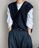 block knitted vest