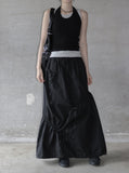 Shirring Balloon Nylon Skirt