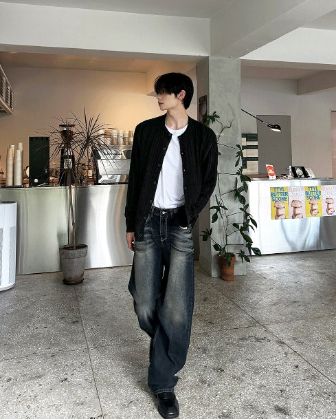 【COSYHARU】Shane Blue & Black Domingo Pants COSYHARU (コシハル) - シェーンブルー&ブラックドミンゴパンツ