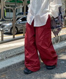 Kikiko nylon banding string parachute cargo pants