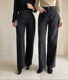 Location Brushed Wide Denim Pants