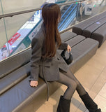 Belt Strap Short Coat